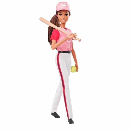 Barbie Olimpiadi Bambola Giocatrice di Softball, Giocattolo per Bambini 3+ Anni, Multicolore, GJL77 - 2