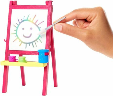 Barbie Carriere Playset Insegnante di Pittura Bionda con Bambola e Accessori Giocattolo per Bambini 3+ Anni, GJM29 - 4