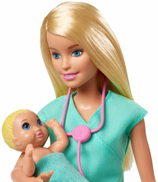 Barbie Carriere Playset Pediatra Bambola, 2 Neonati e Accessori Giocattolo per Bambini 3+ Anni, GKH23 - 2