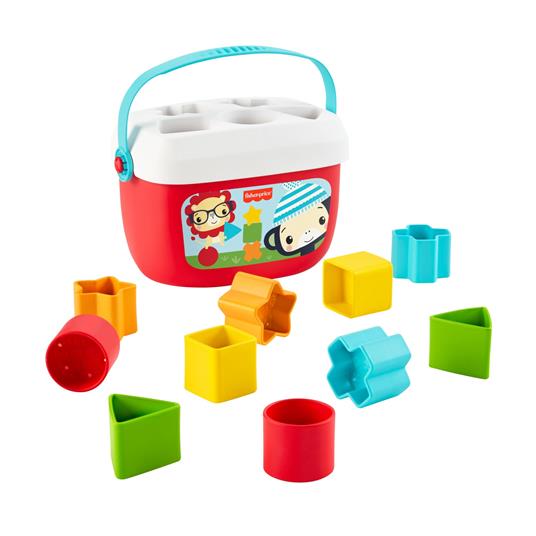 Fisher-Price Eco Set Piramide 5 Anelli e Blocchi Assortiti per lo Sviluppo, Giocattolo per Bambini 6+ Mesi. Mattel (GRF11) - 3