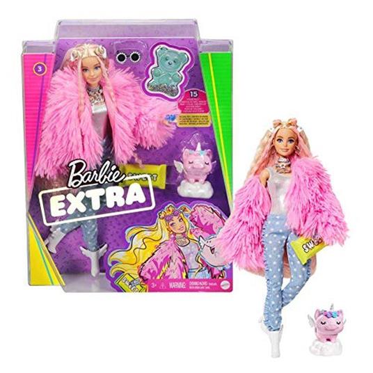 Barbie Extra Bambola con giacca lanosa rosa e maialino-unicorno, 10  Accessori alla Moda, Giocattolo per Bambini 3+ Anni - Barbie - Barbie Fab -  Bambole Fashion - Giocattoli | laFeltrinelli