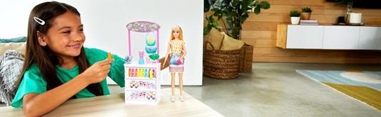 gioco barbie Smoothie station 20 accessori giocattolo per bambina mattel