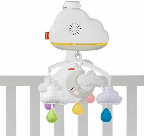 Fisher-Price Giostrina Soffici Nuvolette Con Unità Relax, Giocattolo Per Neonati, Multicolore, GRP99