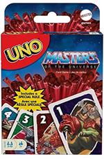 Mattel Games - UNO Masters of the Universe, 112 Carte Edizione Speciale con Regola Esclusiva il Potere di Greyskull!, Gioco di Carte per Famiglie e Bambini7+ Anni, GVY91