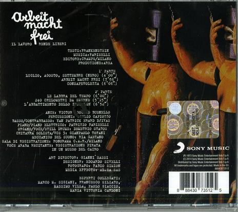 Arbeit Macht Frei - CD Audio di Area - 2