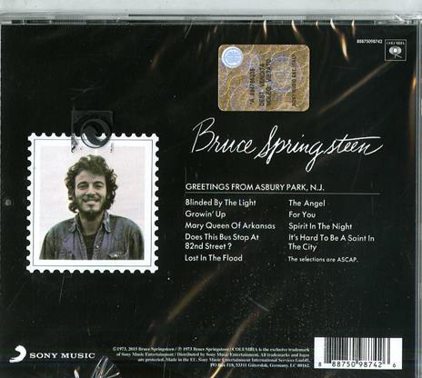 Greetings from Asbury Park, N.J. - CD Audio di Bruce Springsteen - 2