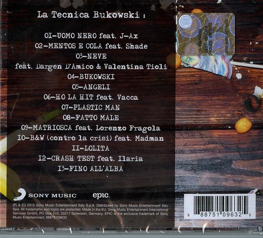 La tecnica Bukowski - CD Audio di Two Fingerz - 2