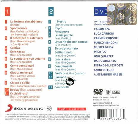 La fortuna che abbiamo. Live - CD Audio + DVD di Samuele Bersani - 2