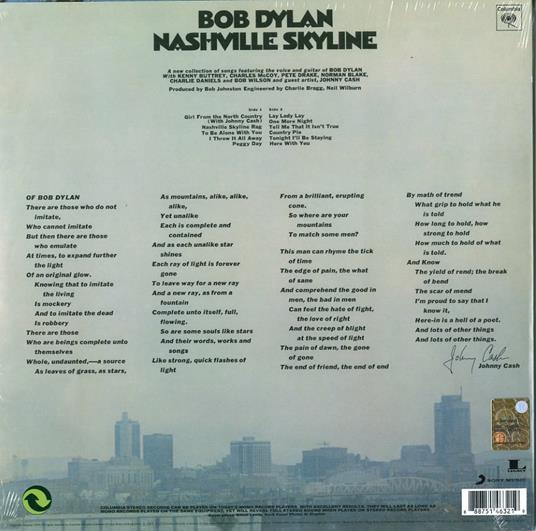 Nashville Skyline - Vinile LP di Bob Dylan - 2