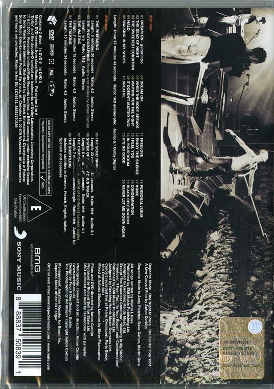 Depeche Mode. One Night In Paris (2 DVD) - Depeche Mode - CD | laFeltrinelli