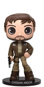 Funko Wacky Wobblers. Star Wars Rogue One. Captain Cassian Andor Bobble Head