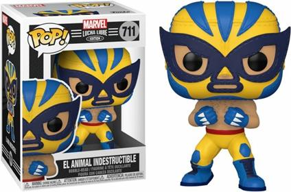 Marvel Funko Pop! Lucha Libre Edition El Animal indestructible Wolverine Bobble-Head Vinyl Figure 711