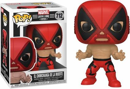 Marvel Funko Pop! Lucha Libre Edition El Chimichanga De La Muerte Deadpool Bobble-Head Vinyl Figure 712