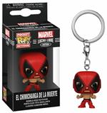 Marvel Funko Pop! Keychain Lucha Libre Edition El Chimichanga De La Muerte (Deadpool) (Portachiavi)