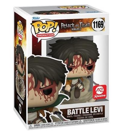 Pop Figura Attack On Tital Battle Levi Esclusiva Funko