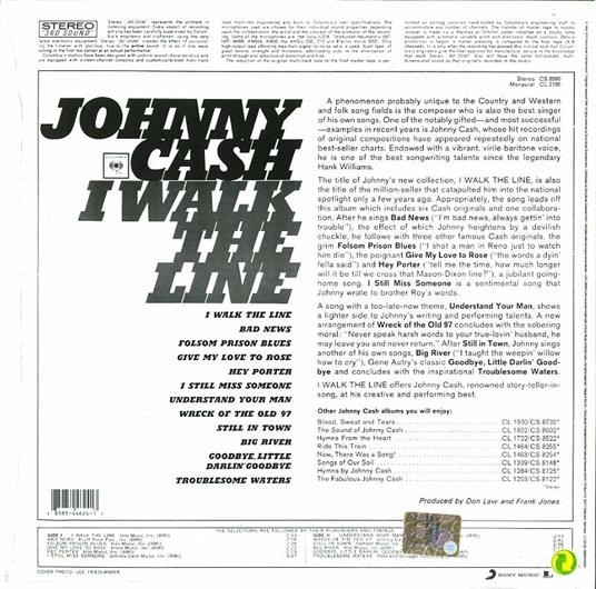 I Walk the Line - Vinile LP di Johnny Cash - 2