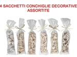 4 Sacchetti Conchiglie  Decorative Assortite Accessori Decoro Casa