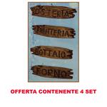 Offerta 8 Insegne Botteghe 6 5X1 5Cm Accessori Presepe