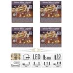 Offerta 40 Microled Lineari Luci Bianco Freddo A Batteria Luci Di Natale Addobbi Presepi