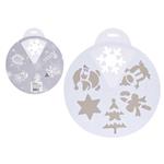 Offerta 2 Stencil Natalizi 30 Cm Assortiti Accessori Decoro Natale