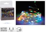 Offerta 4 Confezioni 10 Microled Lineari Luci Multicolor A Batteria Luci Di Natale Addobbi Presepi