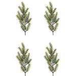 Offerta 4 Rami Natalizi Di Pino H50Cm Verde Decorazioni Addobbi Natale