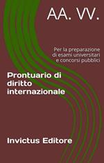 Prontuario di Diritto internazionale