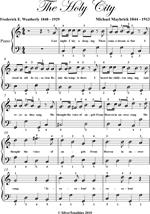 The Holy City Easy Piano Sheet Music