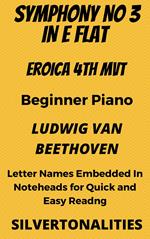 Symphony Number 3 In E Flat Major Eroica 4th Mvt Beginner Piano Sheet Music