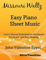 Missouri Waltz Easy Piano Sheet Music