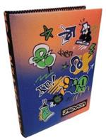 Diario standard Tessuto 12 mesi, 2024-25, Seven Cartotecnica Boy Seven, arancione-blu stickers