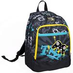 Zaino Advanced Yub Streetdoodles, nero fantasia giallo-blu