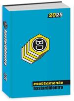 Diario Pocket 16 mesi, 2024-25, Color New Bastardidentro, azzurro con logo giallo-bianco