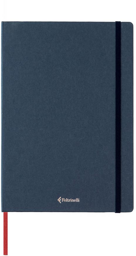 Taccuino Feltrinelli A5, a righe, copertina rigida, blu - 14,8 x 21 cm - 2