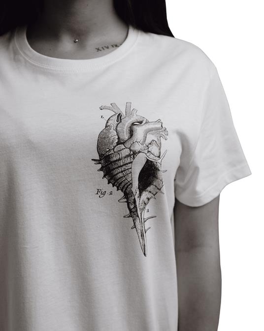 T-Shirt Otto d'Ambra x Feltrinelli -  Cuore Conchiglia / Sea Love - tg. L - 4