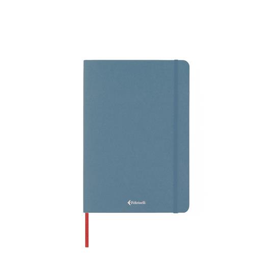 Taccuino Feltrinelli A5, a righe, copertina morbida, azzurro - 14,8 x 21 cm - 3