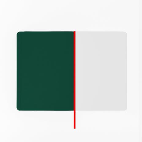 Taccuino Feltrinelli A5, a pagine bianche, copertina morbida, verde - 14,8 x 21 cm - 5