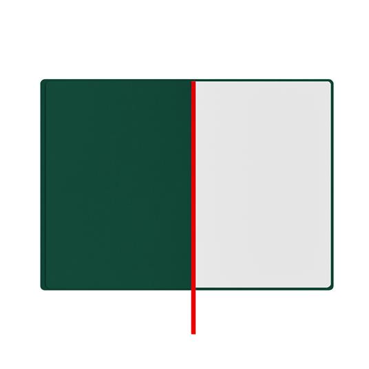 Taccuino Feltrinelli A5, a pagine bianche, copertina rigida, verde - 14,8 x 21 cm - 5