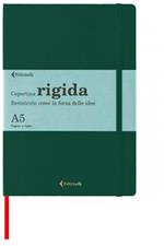 Taccuino Feltrinelli A5, a righe, copertina rigida, verde - 14,8 x 21 cm