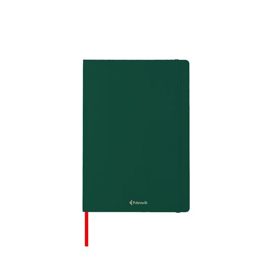 Taccuino Feltrinelli A5, a righe, copertina rigida, verde - 14,8 x 21 cm - 3