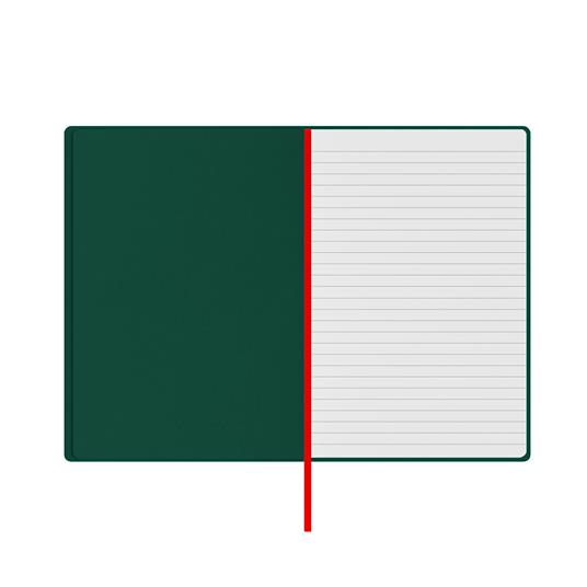 Taccuino Feltrinelli A5, a righe, copertina rigida, verde - 14,8 x 21 cm - 5