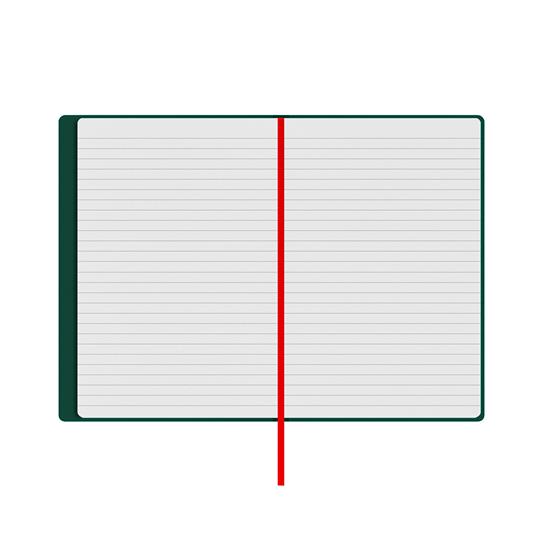 Taccuino Feltrinelli A5, a righe, copertina rigida, verde - 14,8 x 21 cm - 6