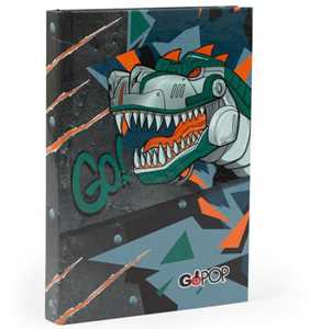 Cartoleria GoPOP 24 Diario Boy Dinosauro Cyborg 10 Mesi - 14,5 x 20,5 cm Auguri Preziosi