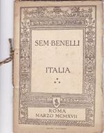 Italia. Orazione detta la sera del 13 marzo del 1917