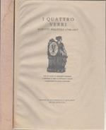 I Quattro Verri. Scritti politici 1790-1817