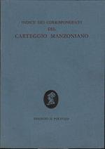 Indice dei corrispondenti del carteggio manzoniano