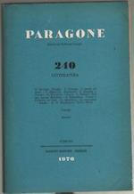 Paragone 240 anno XXI - Letteratura