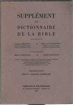 Supplement au dictionnaire de la Bible fascicule 63-64a