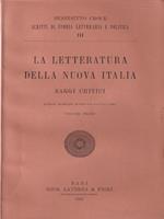 La letteratura delnuova Italia. Saggi critici 1