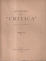 Quaderni della \critica\\ 3 dicembre 1945\